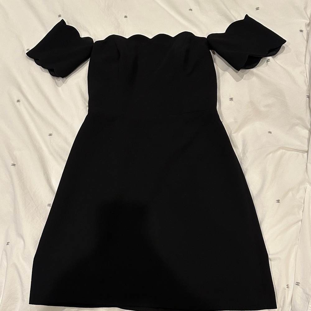 Club Monaco Black Off-Shoulder Mini Dress
